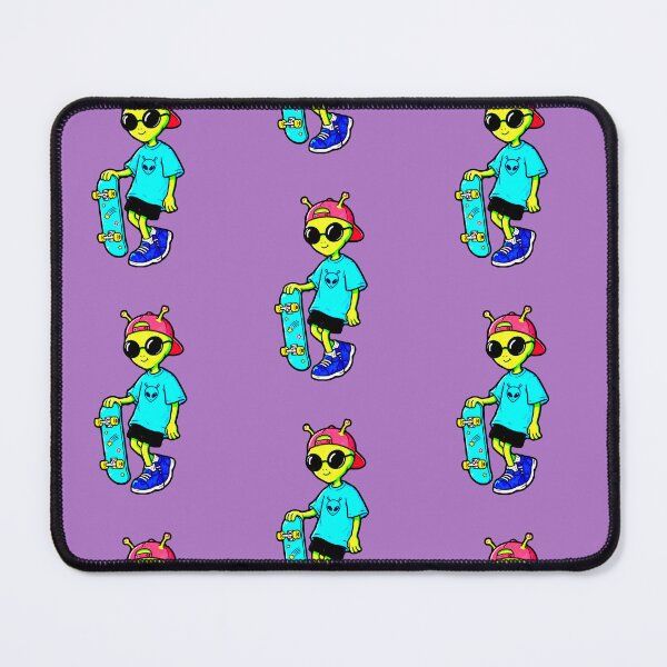 Item preview, Alien Skater Green Retro 90s Cool Extraterrestrial Skateboard designed and sold by AstronautMerch.