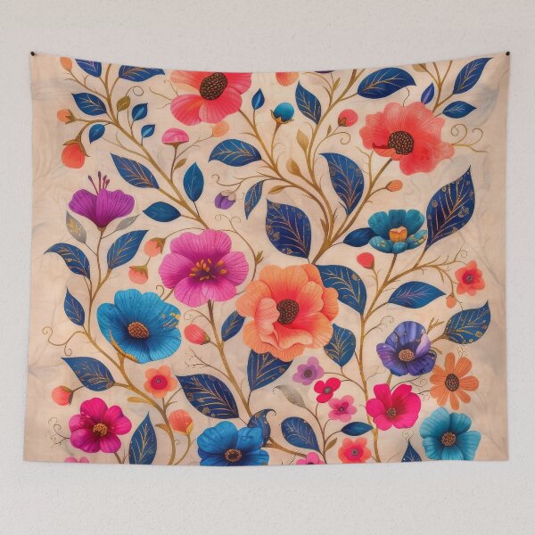 Item preview, Whimsical Botanical Garden: Colorful Wildflowers Illustration designed and sold by MargaretWiktor.