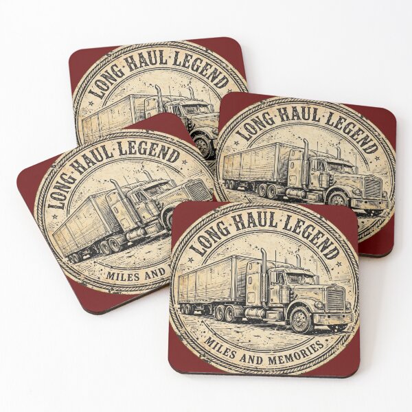 Item preview, Legend Of The Road Highway King 6400 Eat Sleep Drive Vintage Badge kierowca tira designed and sold by WarriorVision.