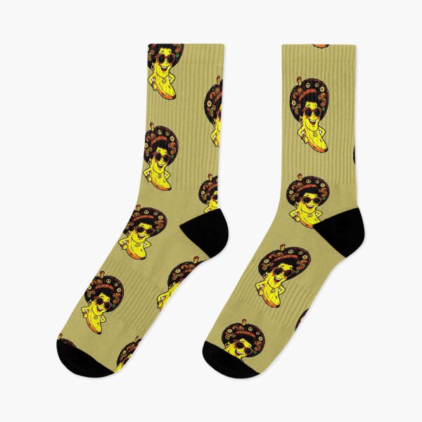 Item preview, Banana with Afro 70s Hippie Glasses Peace Funny Banana designed and sold by AstronautMerch.