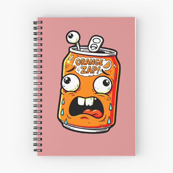 Item preview, Scared Orange Can Orange Zap Funny Drawing Soda designed and sold by AstronautMerch.