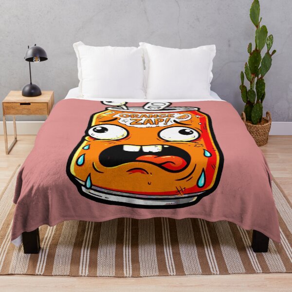 Item preview, Scared Orange Can Orange Zap Funny Drawing Soda designed and sold by AstronautMerch.