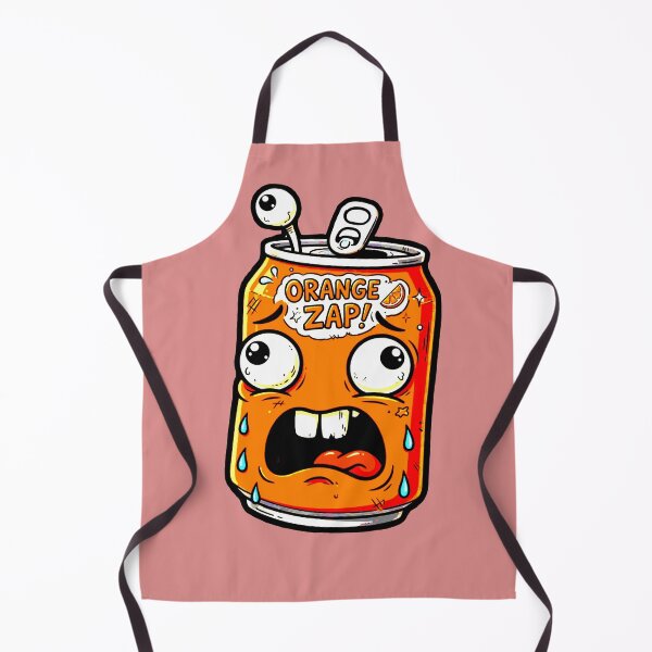 Item preview, Scared Orange Can Orange Zap Funny Drawing Soda designed and sold by AstronautMerch.