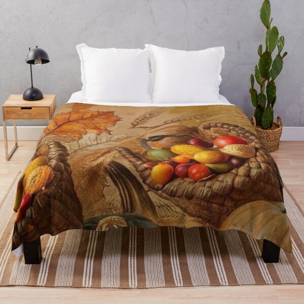 Item preview, Vintage Autumn Harvest Thanksgiving Still Life — Pumpkins & Cornucopia Art designed and sold by LYAN-STORE.