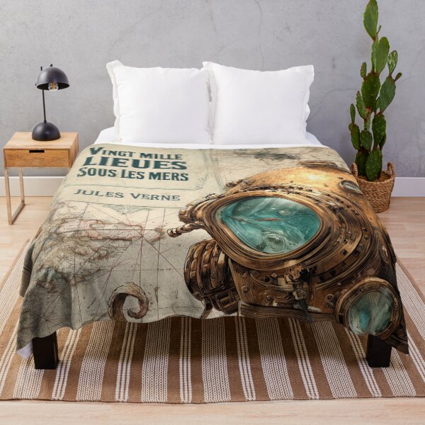 Item preview, 20,000 Leagues Under the Sea - Steampunk Diver Poster designed and sold by Juuskus.