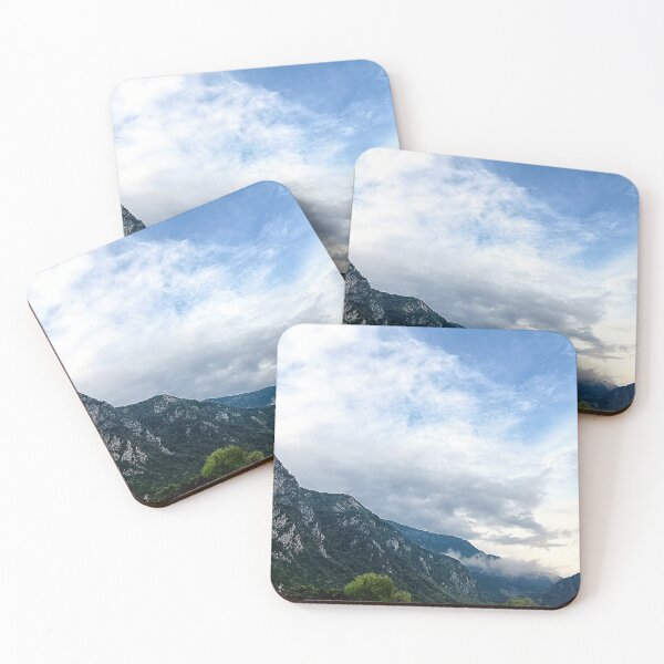 Item preview, Misty Mountain Peaks Under Cloudy Sky designed and sold by khphoto1.
