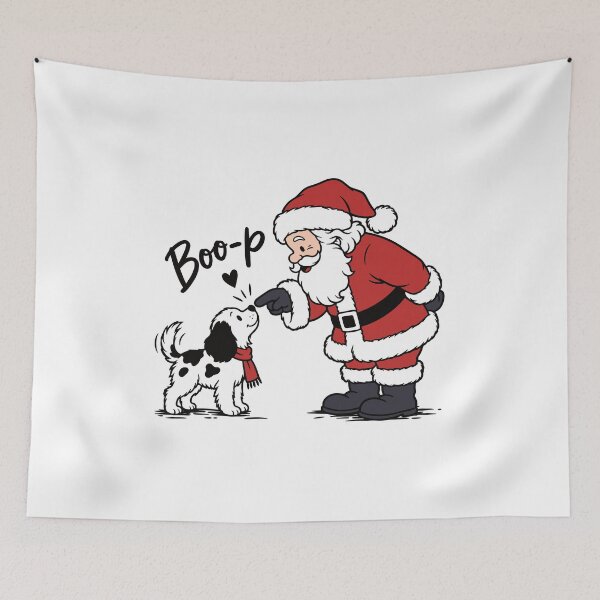 Item preview, Santa Boop Dog Christmas designed and sold by gunaone-design.