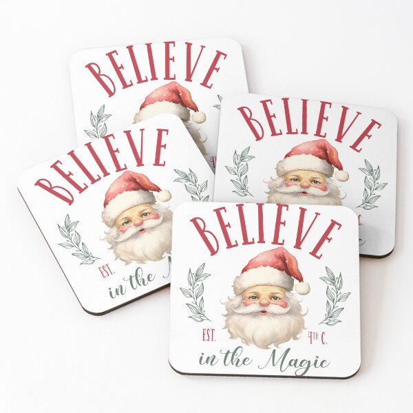 Item preview, Believe in the Magic – Vintage Watercolor Santa Claus designed and sold by Pattern Arbor .