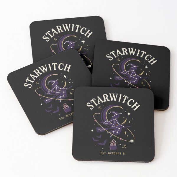 Item preview, Starwitch Halloween Design – Constellation Witch on Broomstick Graphic Tee v16 designed and sold by DarylWelsh2024.
