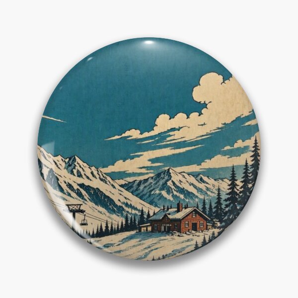 Item preview, Vintage Alpine Ski Resort  designed and sold by BlueBerry45.