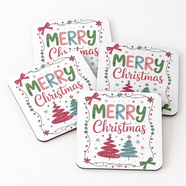 Item preview, Merry Little Christmas Trees – Whimsical Retro Holiday Art designed and sold by Pattern Arbor .