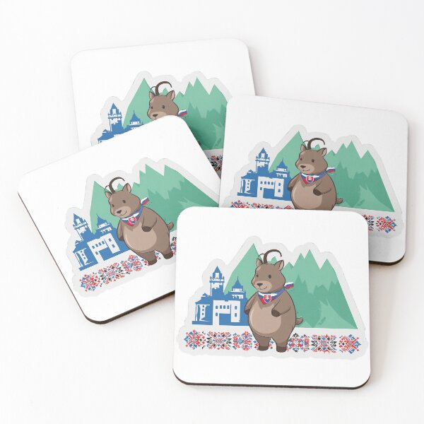 Item preview, Cute Slovakia Chamois Mountains Castle Heritage Travel Design. designed and sold by The-T-In-Retro.