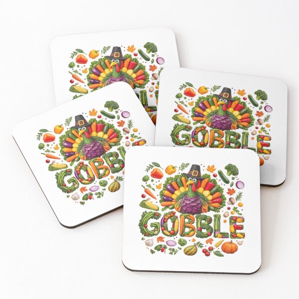 Item preview, Gobble Gobble - Thanksgiving Turkey Made Of Vegetables designed and sold by LavIsInTheAir.