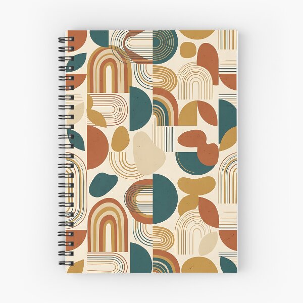 Item preview, Modernist Geometric Arches And Shapes Pattern designed and sold by wallpapersarts.