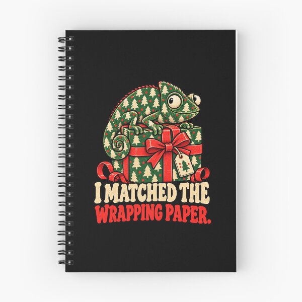 Item preview, Chameleon Christmas - I Matched the Wrapping Paper designed and sold by MOTIFOLK.