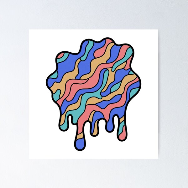 Item preview, Psychedelic Pop Art Melting Camo Pattern designed and sold by nvrprooo.