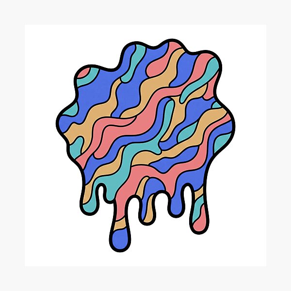 Item preview, Psychedelic Pop Art Melting Camo Pattern designed and sold by nvrprooo.