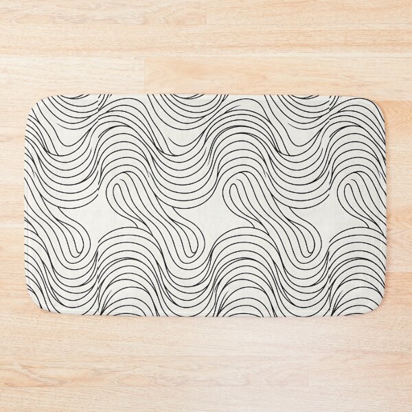Item preview, Minimalist Optical Wave Line Seamless Pattern designed and sold by wallpapersarts.