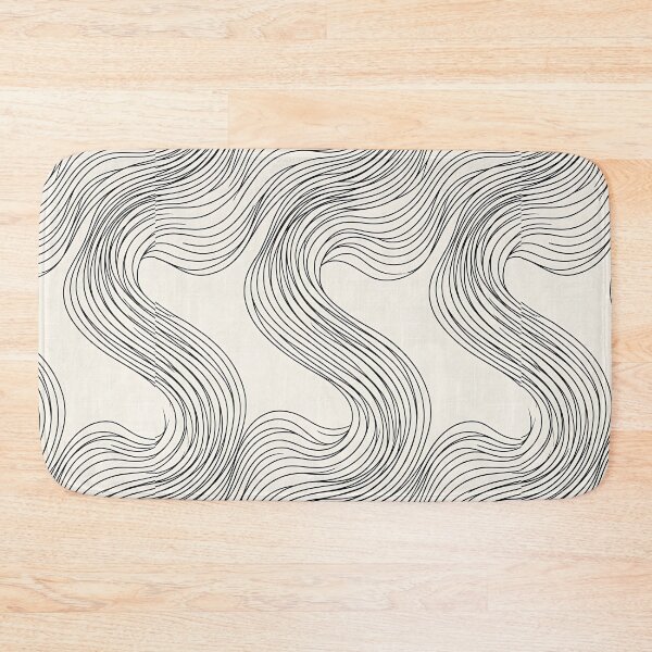 Item preview, Minimalist Optical Wave Line Seamless Pattern designed and sold by wallpapersarts.