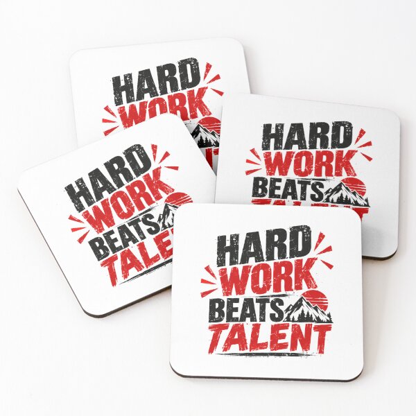 Item preview, Hard Work Beats Talent Motivation Perseverance Mountain Adventure designed and sold by AncientClouds25.