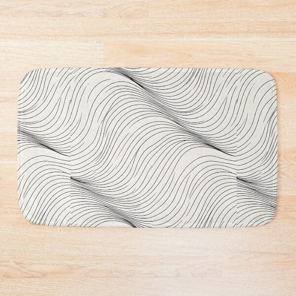 Item preview, Minimalist Optical Wave Line Seamless Pattern designed and sold by wallpapersarts.