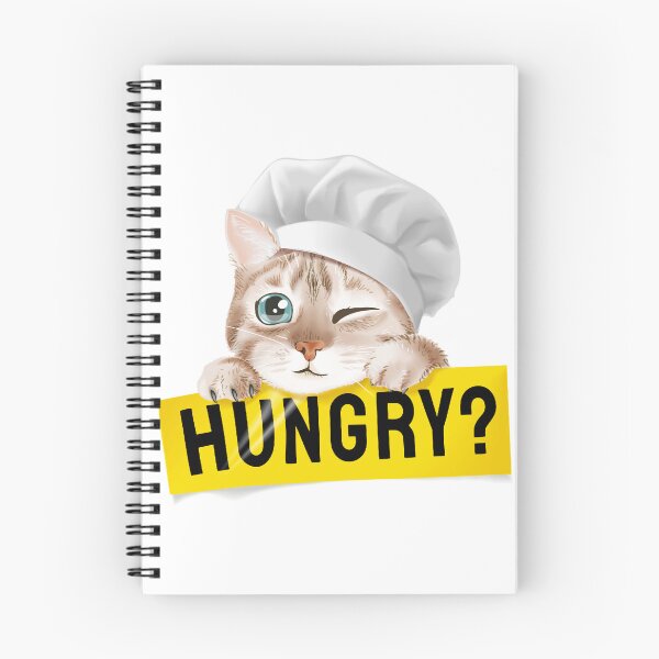 Item preview, Cat Chef - Winking Kitten in Chef Hat Hungry Sign designed and sold by Jackson-Will.