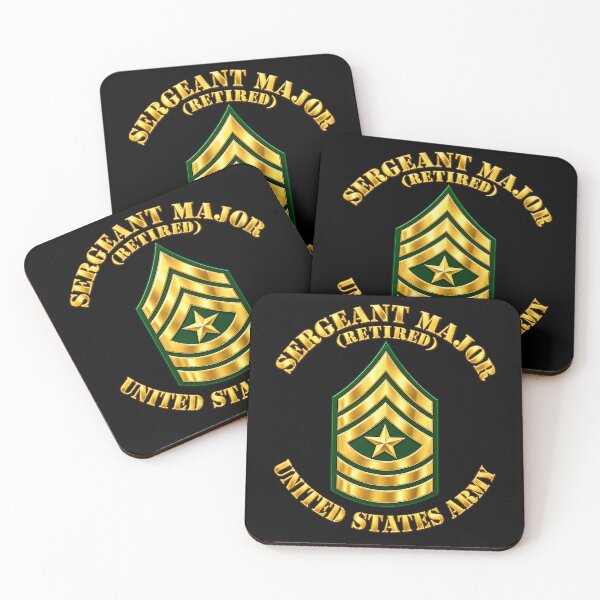 Item preview, Sergeant Major - SGM - Retired - 3D - Transparent designed and sold by Military Insignia Products.