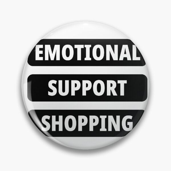 Item preview, Emotional Support Shopping Funny Black Friday Sticker Sale Quote designed and sold by PRIME4YOU.