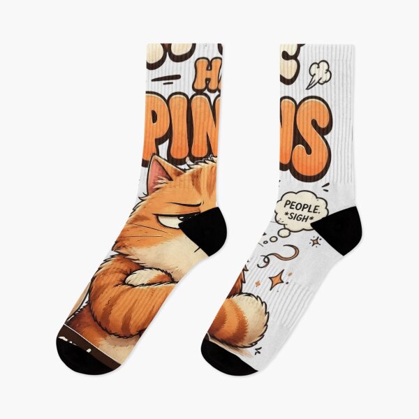 Item preview, My Face Has Opinions – Funny Grumpy Orange Cat Coffee Lover Art designed and sold by Kruti Collection.