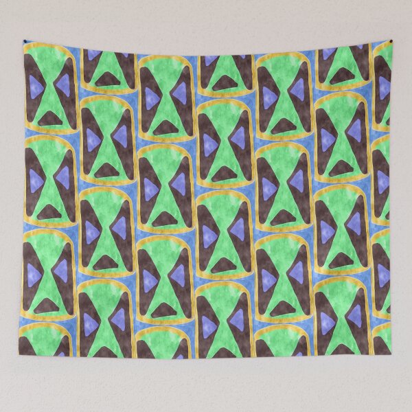 Item preview, Modern Abstract Tribal Shield Pattern designed and sold by AWADHESH  CHAURASIA.