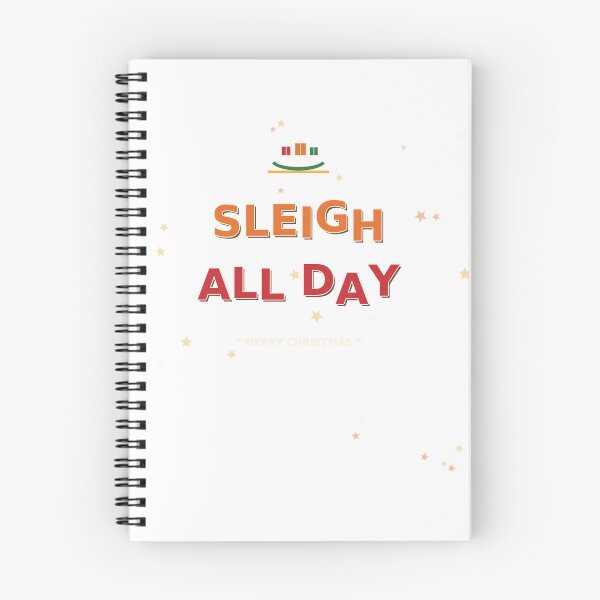 Item preview, Sleigh All Day – Funny Retro Christmas Pun Shirt Design designed and sold by BoldcreationsM.