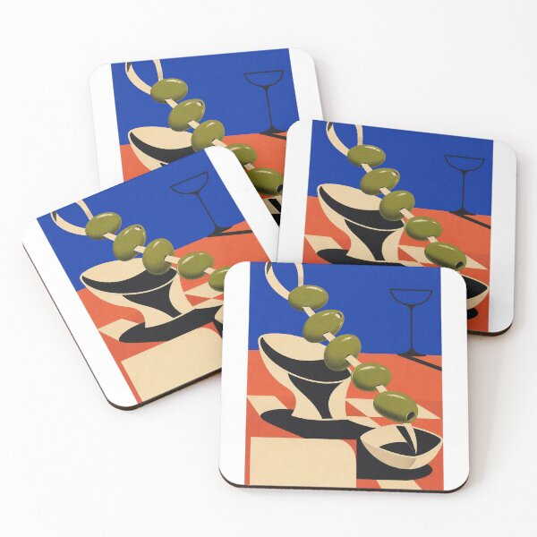 Item preview, Electric Olive Hour Retro Kitchen Poster designed and sold by granitvit.