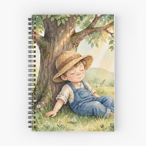 Item preview, Peaceful Nap Under the Tree.Summer Dream Boy. designed and sold by Deepsleepstudio.