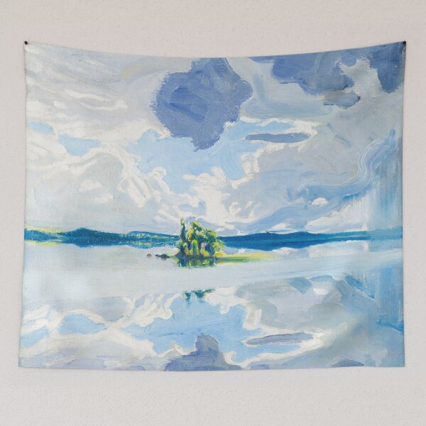 Item preview, Akseli Gallen-Kallela. Clouds over a lake designed and sold by likiska.