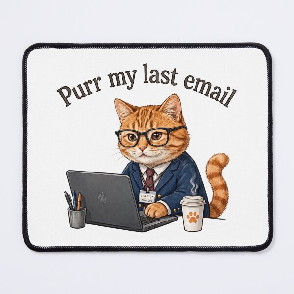 Item preview, Purr My Last Email designed and sold by nicollapse.
