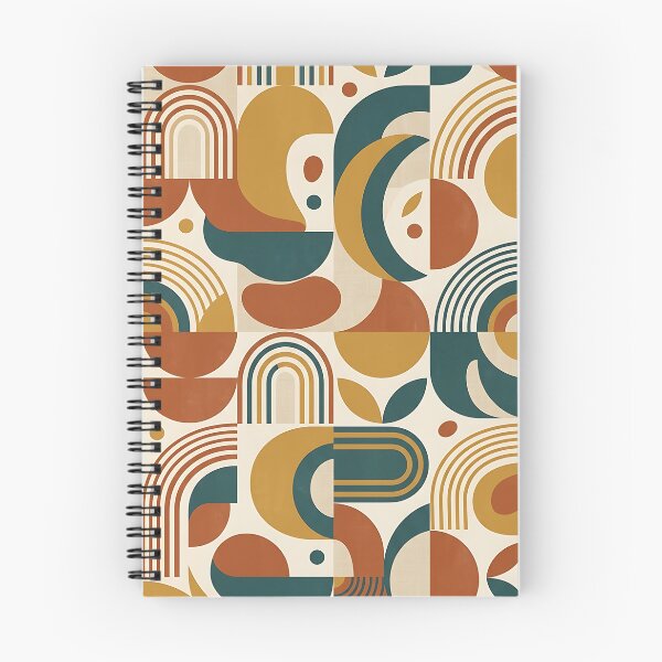 Item preview, Modernist Geometric Arches And Shapes Pattern designed and sold by wallpapersarts.