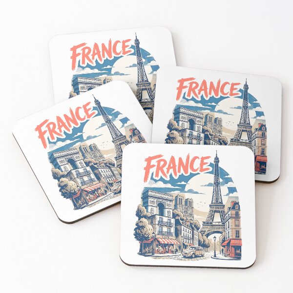 Item preview, Paris France Vintage Travel Illustration designed and sold by EdwinkOne.