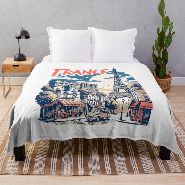 Item preview, Paris France Vintage Travel Illustration designed and sold by EdwinkOne.