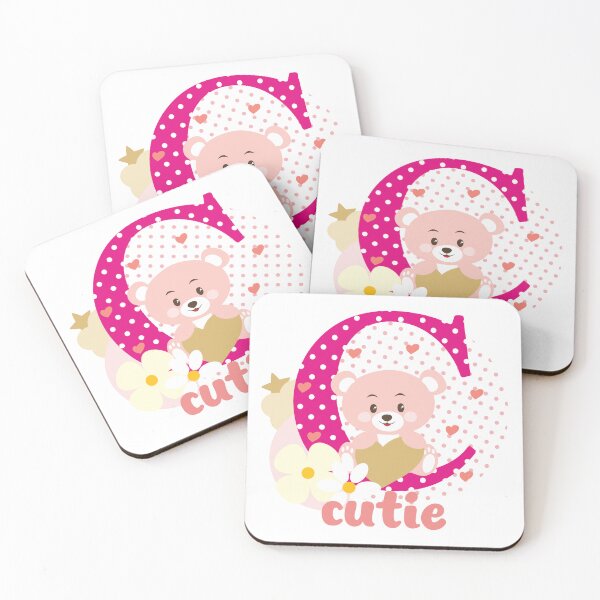 Item preview, C for cutie in pure white! designed and sold by Design Join.