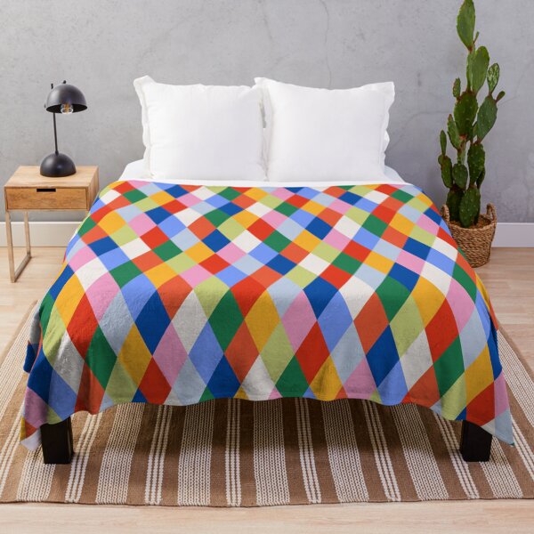 Item preview, Colorful Geometric Diamond Pattern with Bright dopamine Multicolor Harlequin Shapes designed and sold by CHERRY--SHOP.