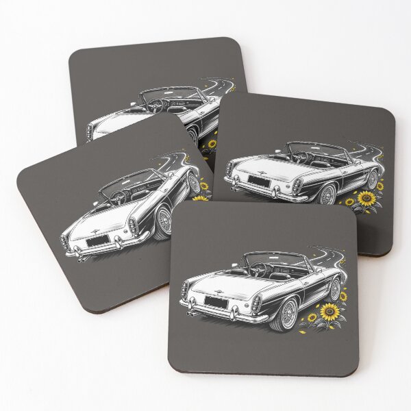 Item preview, Vintage Convertible Car with Sunflowers designed and sold by PrintGo26.