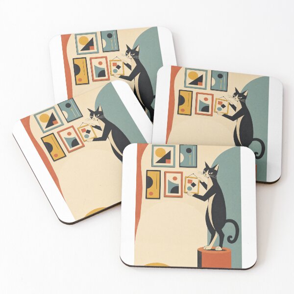 Item preview, The Cat Curator Eclectic Animal Art designed and sold by granitvit.