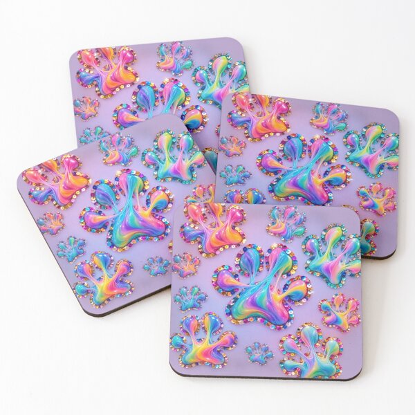 Item preview, Purple Paw Sequins  designed and sold by lifeinspired4u.