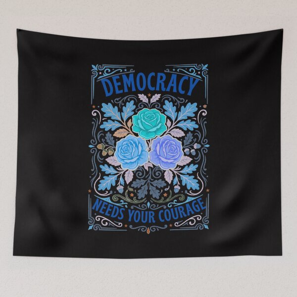 Item preview, democracy-needs-your-courage designed and sold by w66aboo.