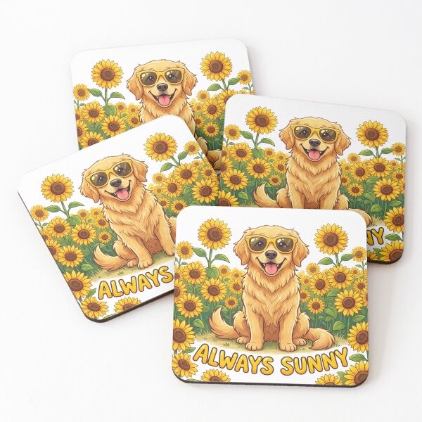 Item preview, Always Sunny Cute Golden Retriever Sunflower Design designed and sold by Sanan Israyilli.