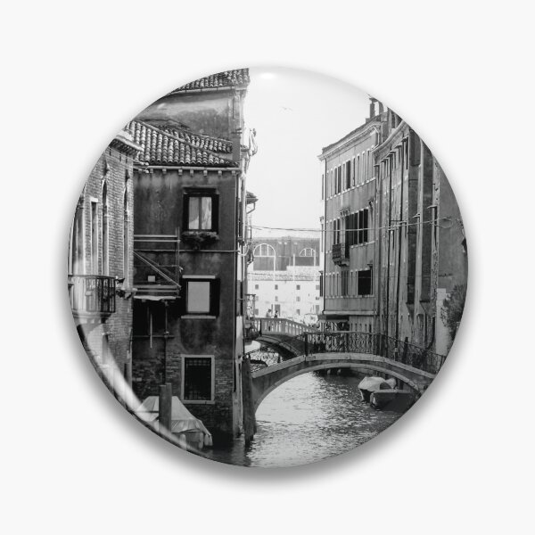 Item preview, Timeless Venice – Black and White Canal Photography designed and sold by celinebisson.
