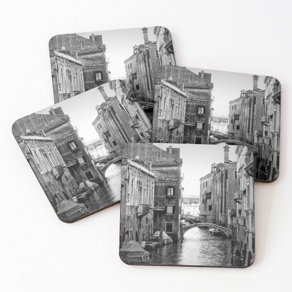 Item preview, Timeless Venice – Black and White Canal Photography designed and sold by celinebisson.