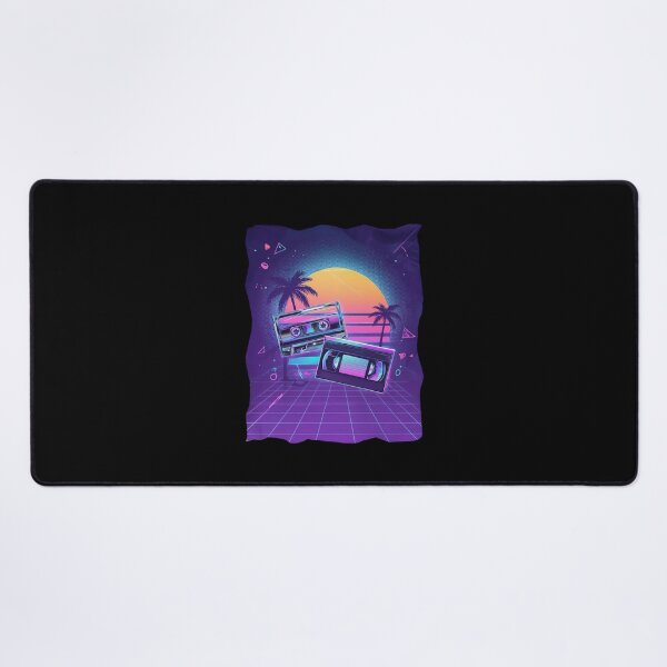 Item preview, Retro Cassette VHS Neon Sunset 80s Synthwave Nostalgia Design. designed and sold by The-T-In-Retro.