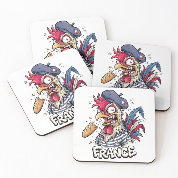 Item preview, French Punk Rooster Funny France Cartoon designed and sold by EdwinkOne.