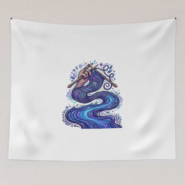 Item preview, Magical Knitting River Mystical Yarn Art designed and sold by Sanan Israyilli.